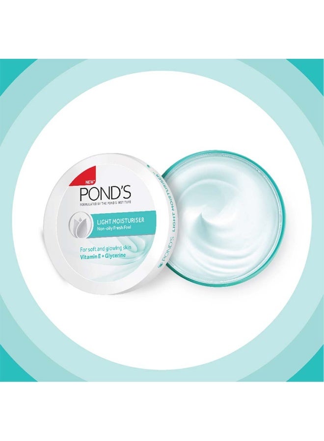 بوندز كريم الترطيب الخفيف من بوندز، غير دهني، غني بفيتامين E والجلسرين، لبشرة ناعمة ومتألقة، 150 مل. - Image 2